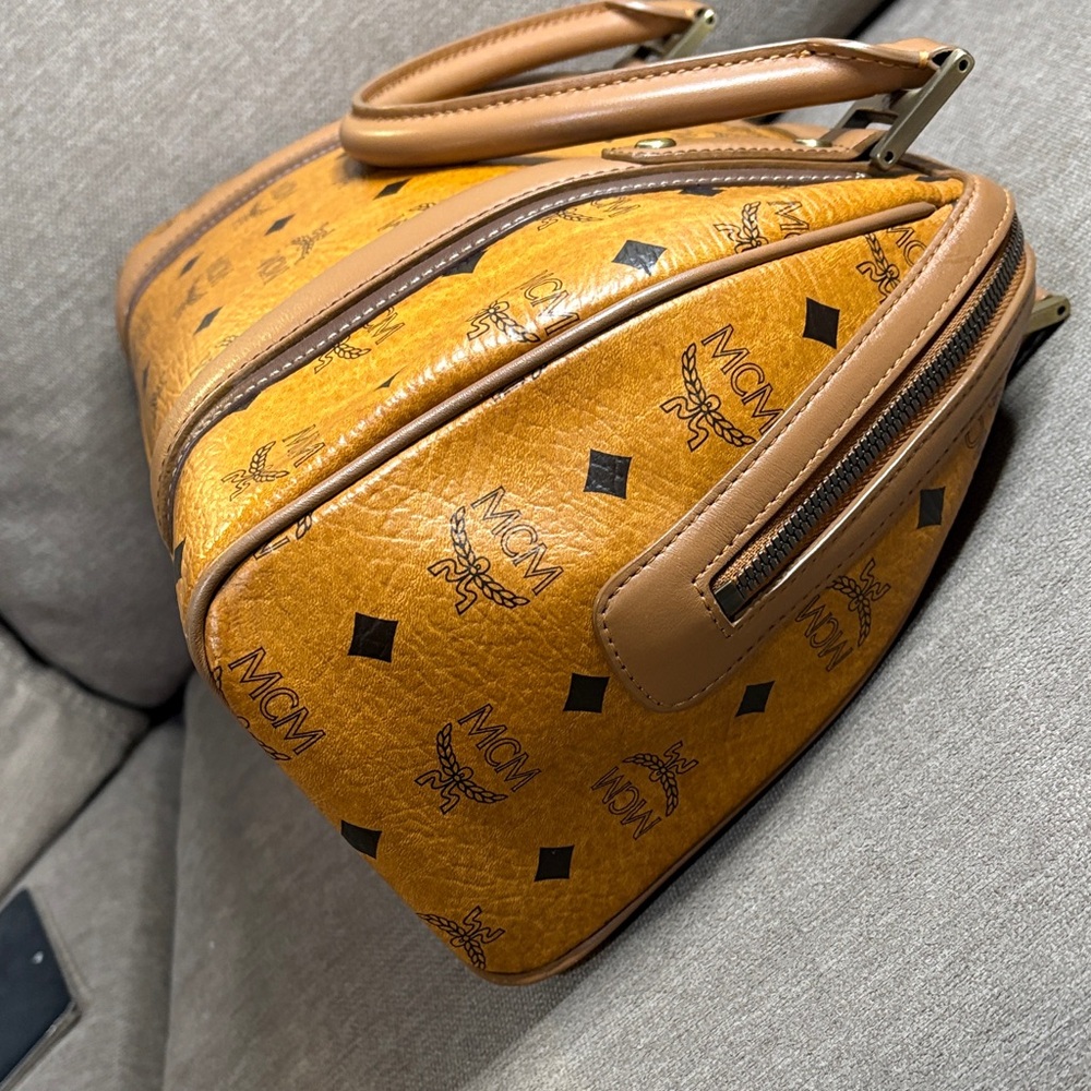 MCM Cognac Visetos Satchel - Picture 9 of 14